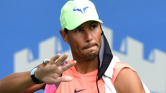 Rafa Nadal, tras un partido Rafa Nadal, tras un partido