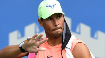 Rafa Nadal, tras un partido