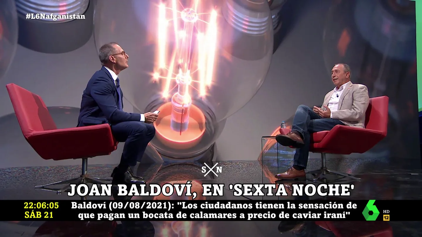 Joan Baldoví en laSexta Noche Joan Baldoví en laSexta Noche