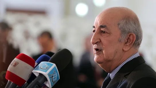 El presidente de Argelia, Abdelmadjid Tebboune El presidente de Argelia, Abdelmadjid Tebboune