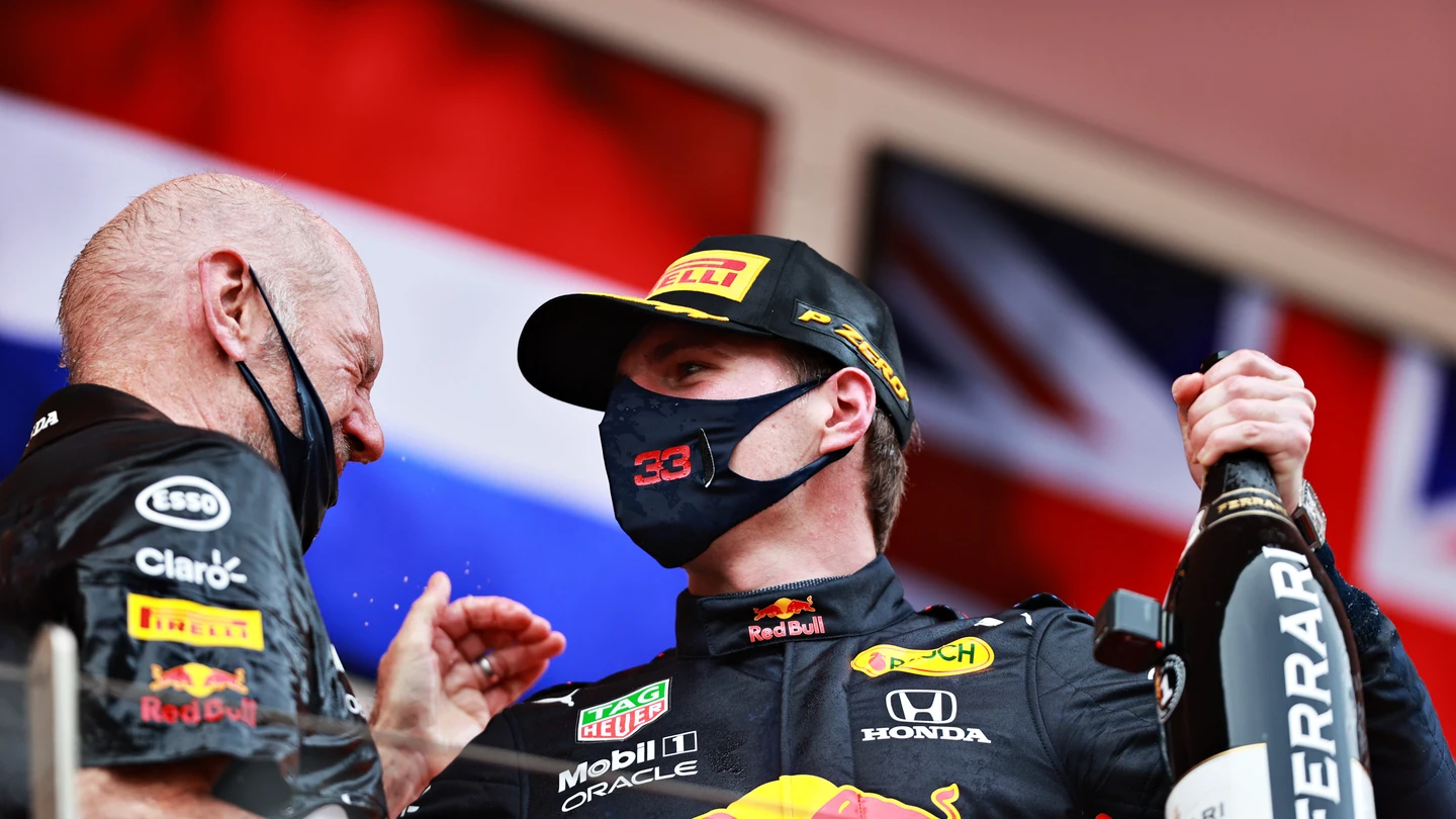 Adrian Newey y Max Verstappen Adrian Newey y Max Verstappen