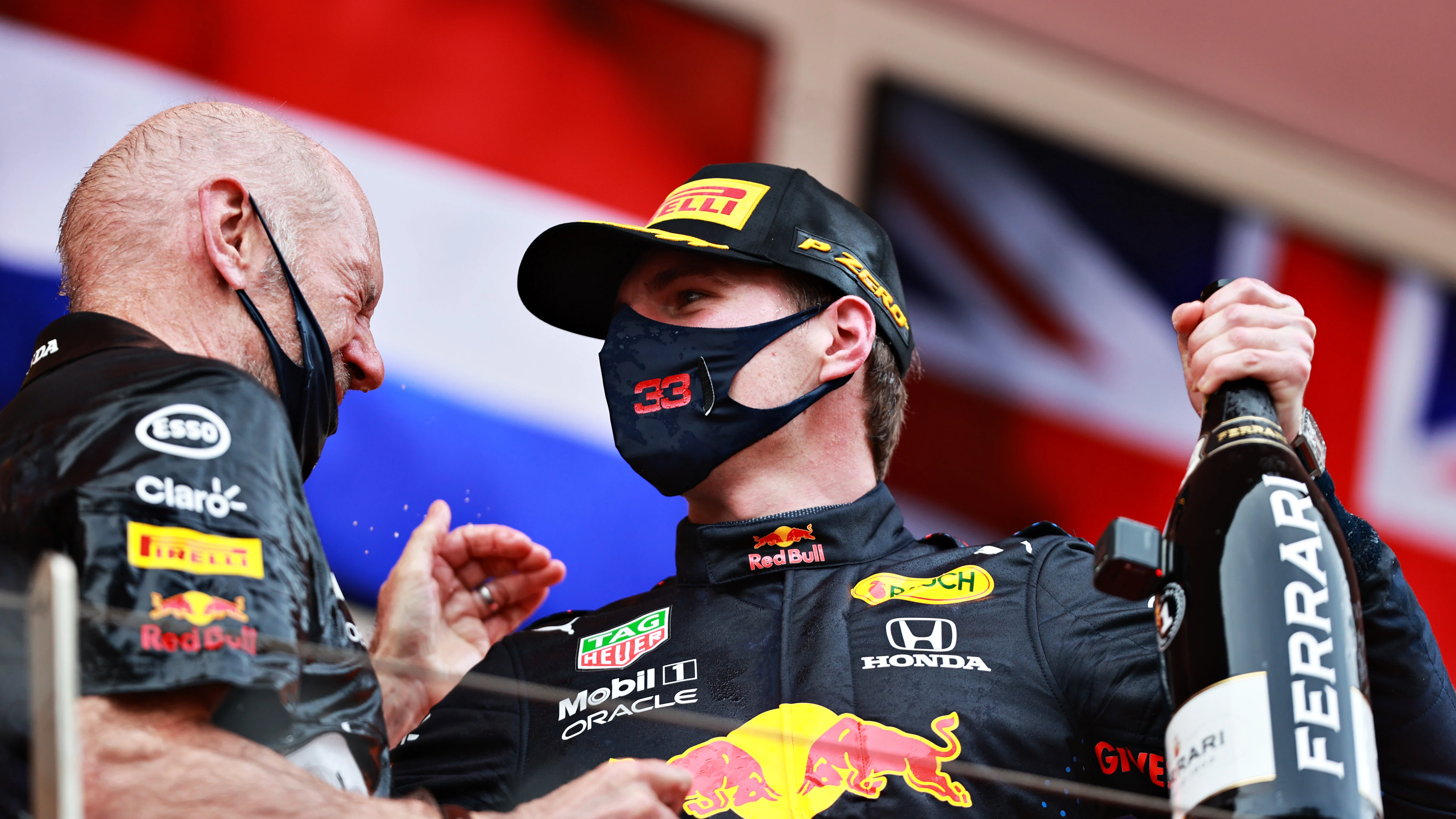 Adrian Newey y Max Verstappen