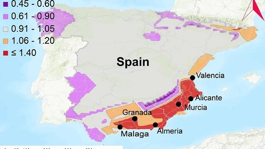 Coeficiente actual de riesgo de derrumbe de edificios por terremotos Terremotos