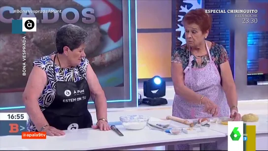 El tenso momento entre dos señoras que hacían mantecados en pleno directo El tenso momento entre dos señoras que hacían mantecados en pleno directo