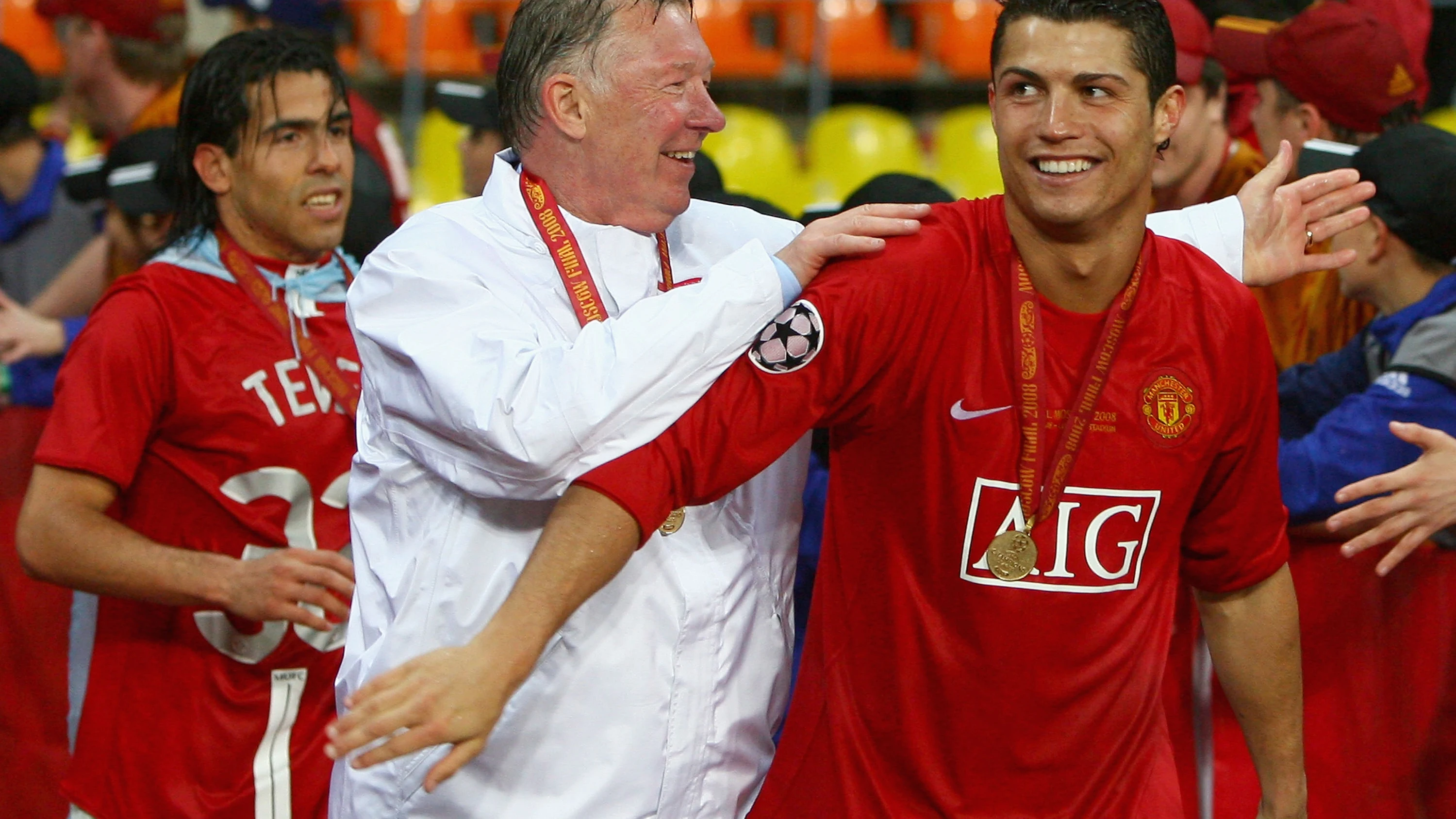 Cristiano Ronaldo y Sir Alex Ferguson