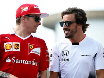 Kimi Raikkonen y Fernando Alonso