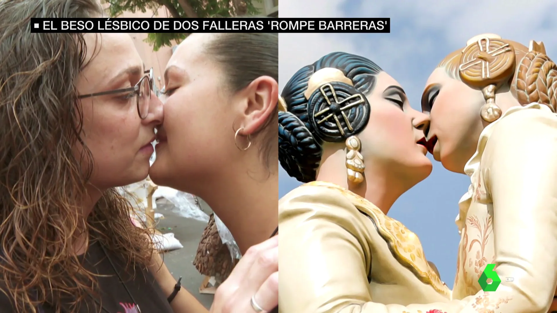 Beso falleras