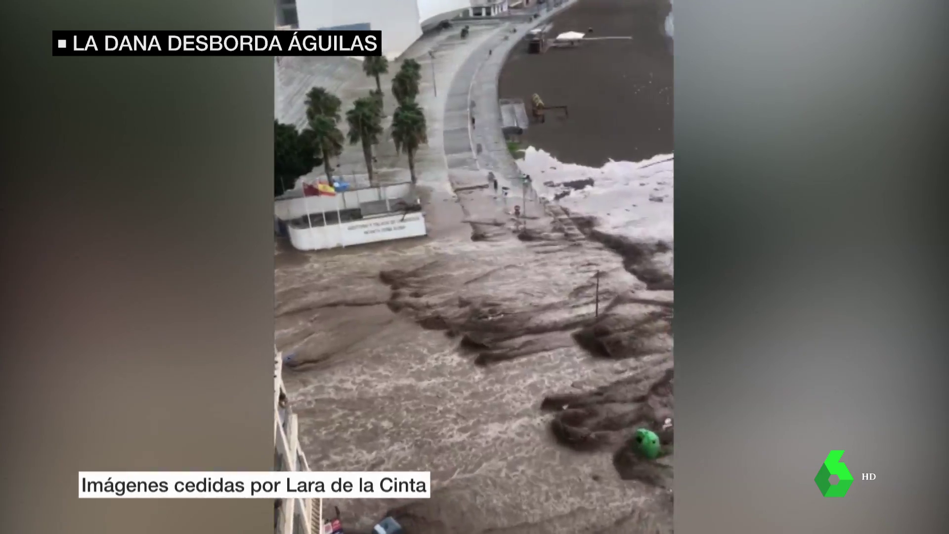 La DANA colapsa Águilas (Murcia) y provoca riadas de barro y agua en calles  y carreteras