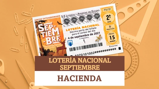 Esta es la parte que se queda Hacienda de la Lotería Nacional de Septiembre Esta es la parte que se queda Hacienda de la Lotería Nacional de Septiembre