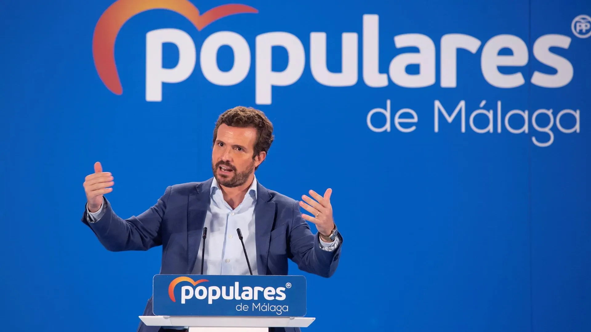 El líder del PP, Pablo Casado