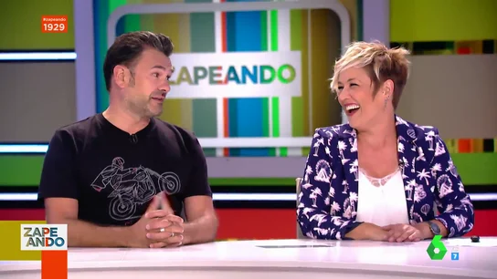 Cristina Pardo e Iñaki López en Zapeando Cristina Pardo e Iñaki López en Zapeando