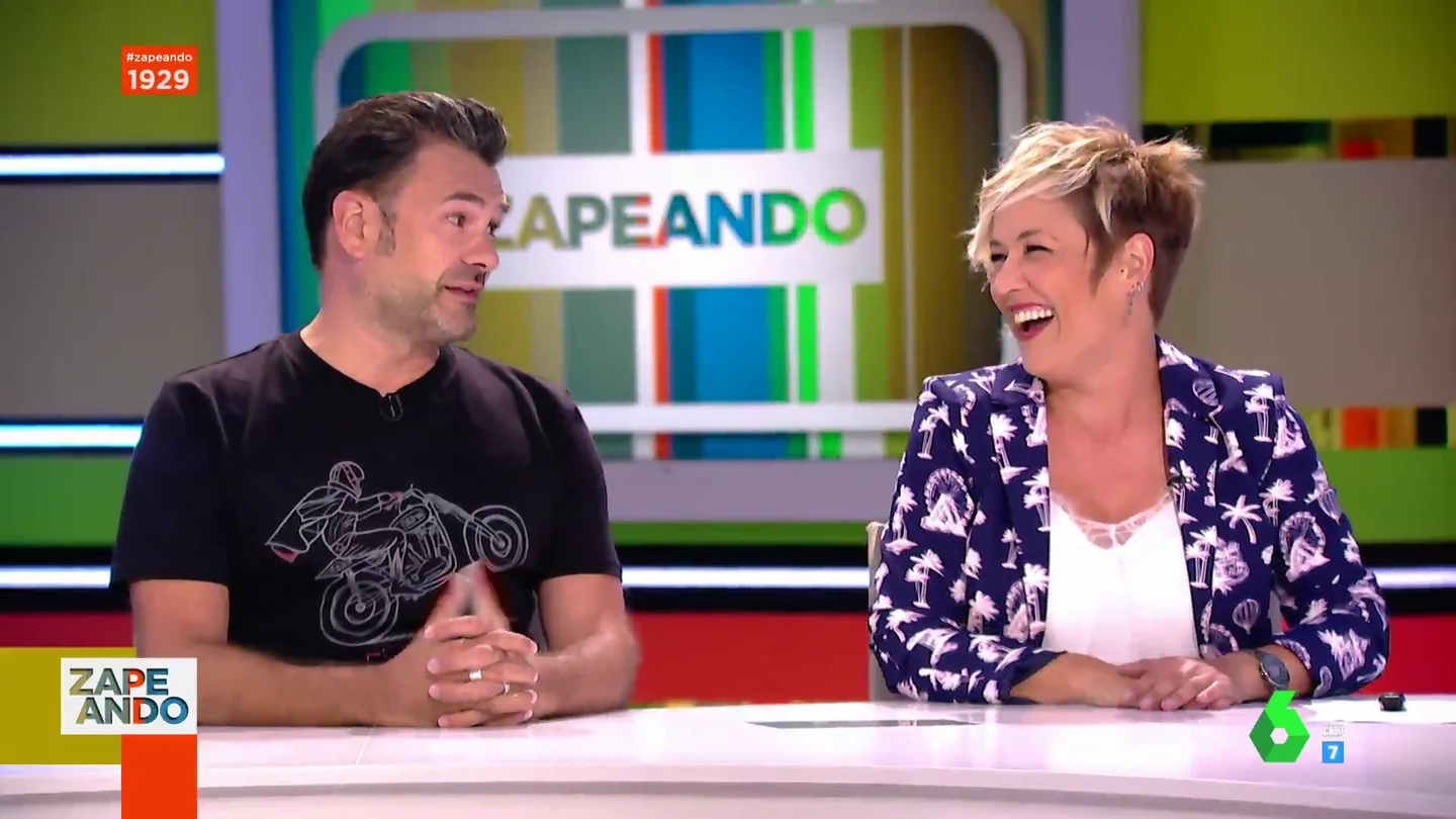 Cristina Pardo e Iñaki López en Zapeando Cristina Pardo e Iñaki López en Zapeando
