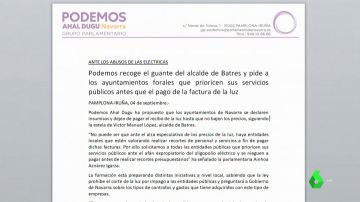 PODEMOS INSUMISOS NAVARRA LUZ