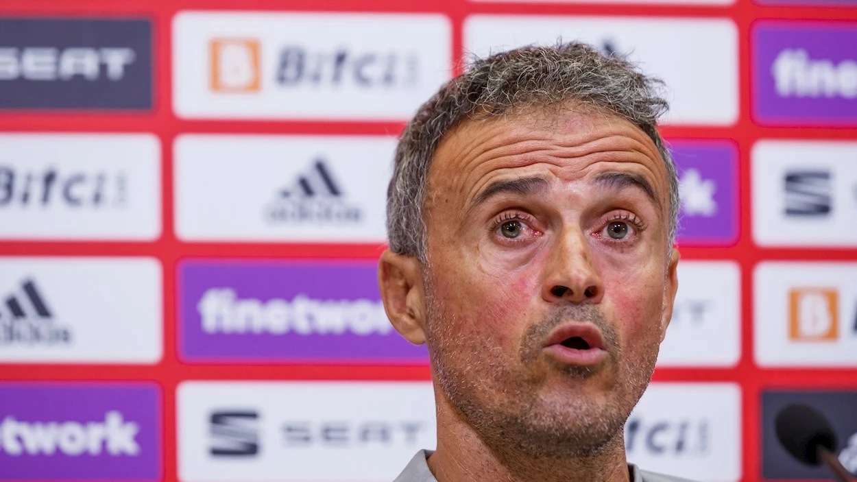 Luis Enrique, en rueda de prensa