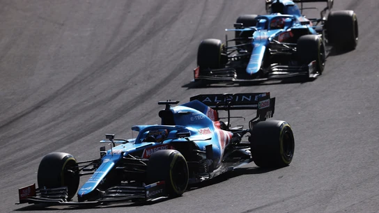Alonso, por delante de Ocon Alonso, por delante de Ocon