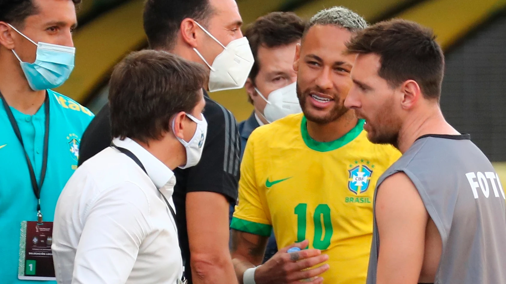 Messi, en el Brasil - Argentina