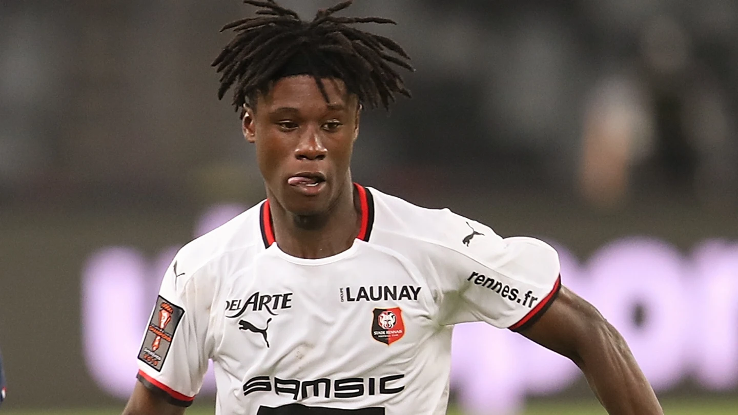 Camavinga, con el Rennes Camavinga, con el Rennes