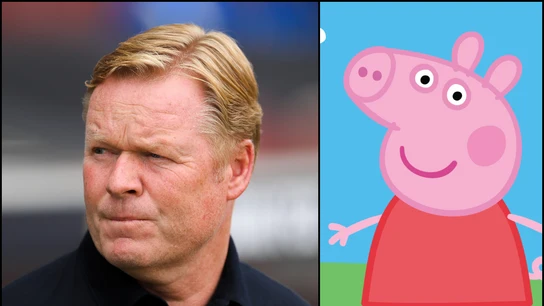 Ronald Koeman y Peppa Pig Ronald Koeman y Peppa Pig