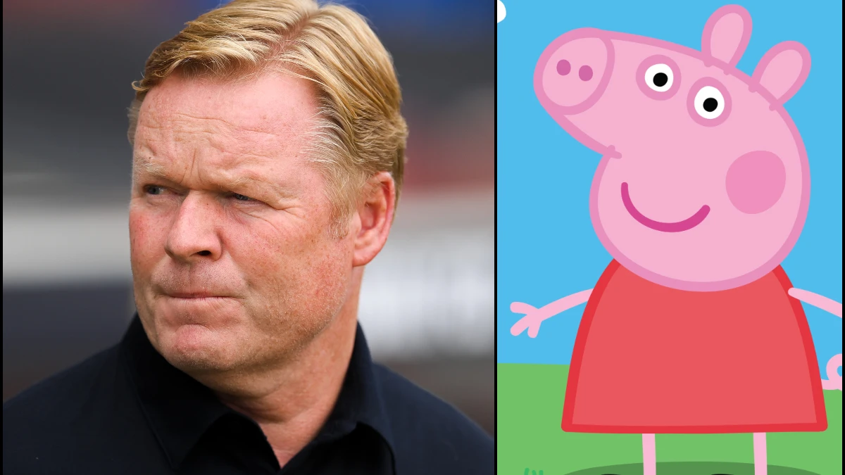 Ronald Koeman y Peppa Pig