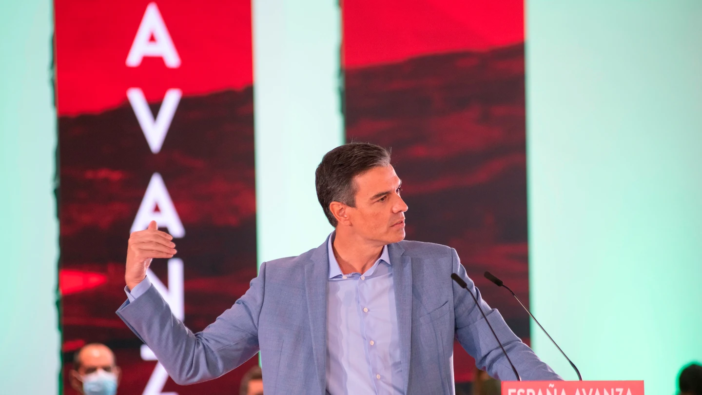 El presidente del Gobierno, Pedro Sánchez, durante un acto del PSOE celebrado en Jaén El presidente del Gobierno, Pedro Sánchez, durante un acto del PSOE celebrado en Jaén