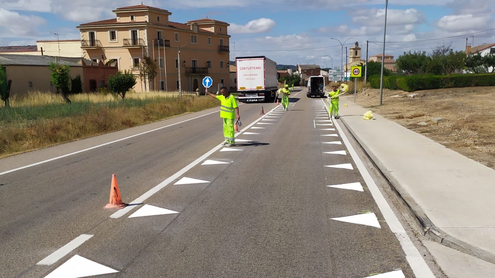 Carretera experimental en Burgos