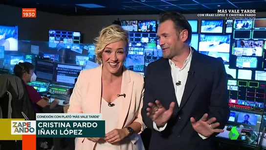 Cristina Pardo e Iñaki López desvela la petición de Ferreras sobre Más Vale Tarde: "Estamos pensando si hacerle caso o mantener nuestros planes" Cristina Pardo e Iñaki López desvela la petición de Ferreras sobre Más Vale Tarde: "Estamos pensando si hacerle caso o mantener nuestros planes"