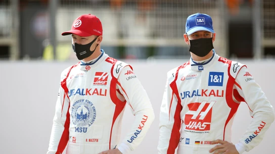 Mick Schumacher y Nikita Mazepin Mick Schumacher y Nikita Mazepin