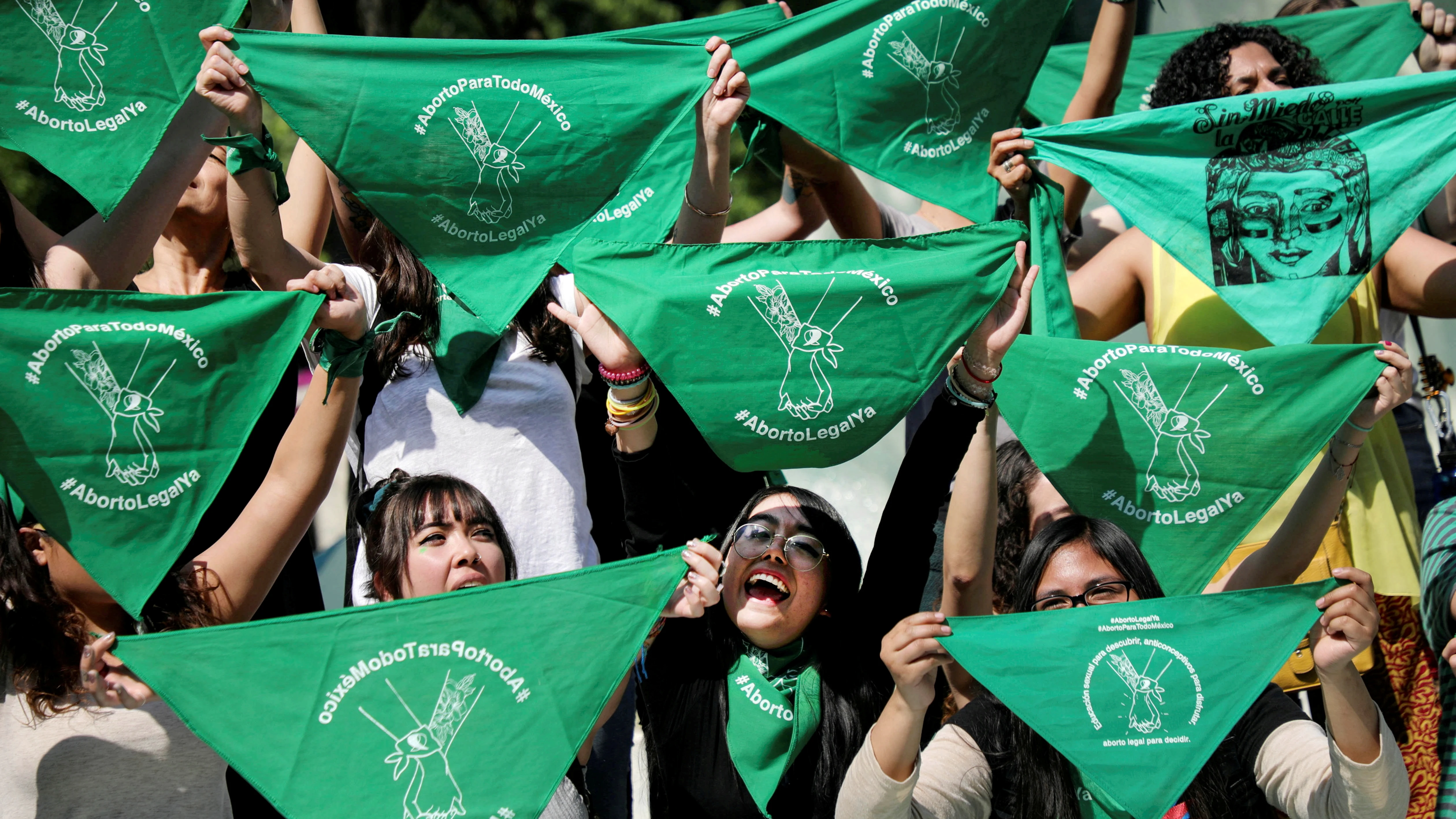 Imagen de archivo de una protesta a favor del aborto en Ciudad de México