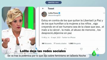 La indignación de Cristina Pardo ante las críticas a Lolita en Twitter