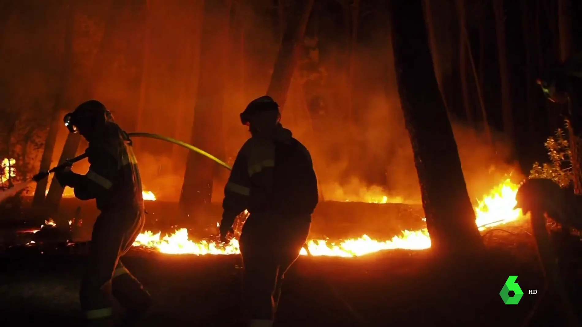 El incendio de Ribas de Sil (Lugo) arrasa 1.000 hectáreas y es ya el peor de la temporada en Galicia