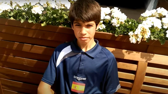 Entrevista a Carlos Alcaraz con 12 años Entrevista a Carlos Alcaraz con 12 años