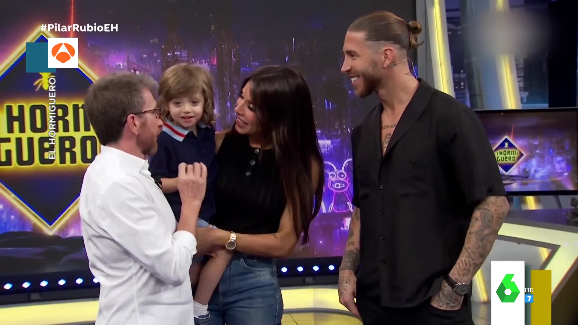 El bonito momento en el que el hijo de Pilar Rubio y Sergio Ramos habla en directo en pleno plató de El Hormiguero