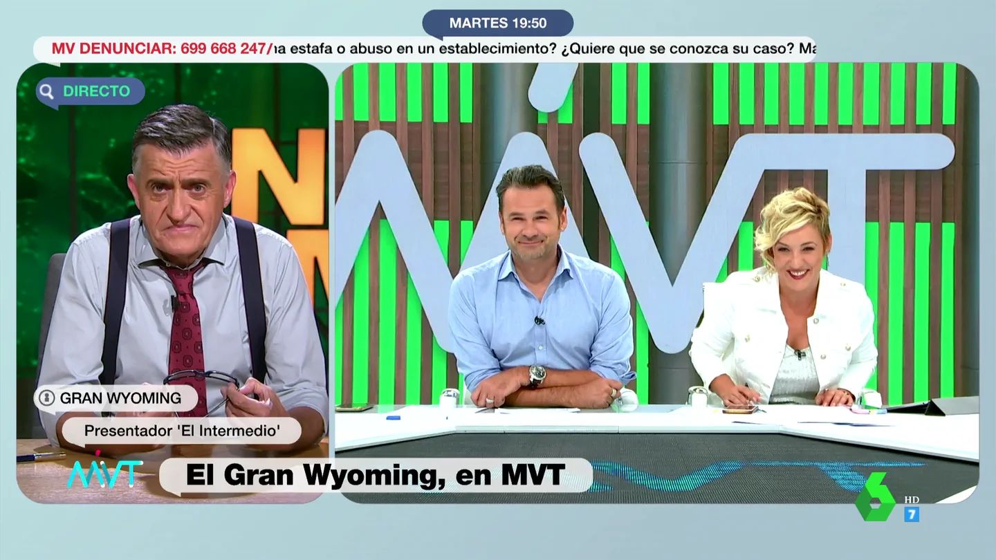 Wyoming se sincera con Iñaki López y Cristina Pardo Wyoming se sincera con Iñaki López y Cristina Pardo