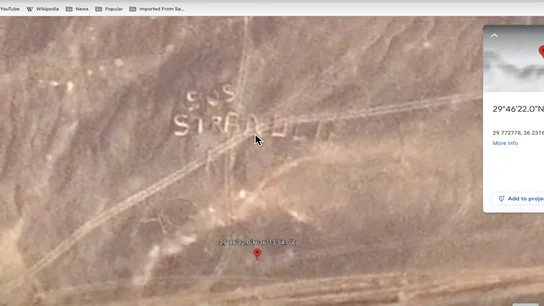 El misterioso 'SOS' en el desierto de Jordania que se puede ver en Google Earth SOS