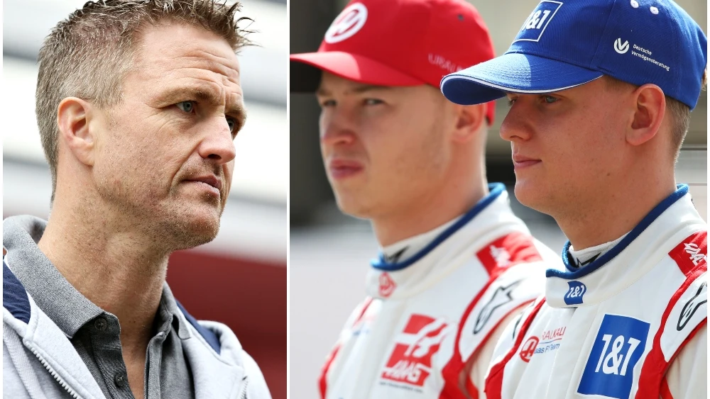 Ralf Schumacher, Nikita Mazepin y Mick Schumacher