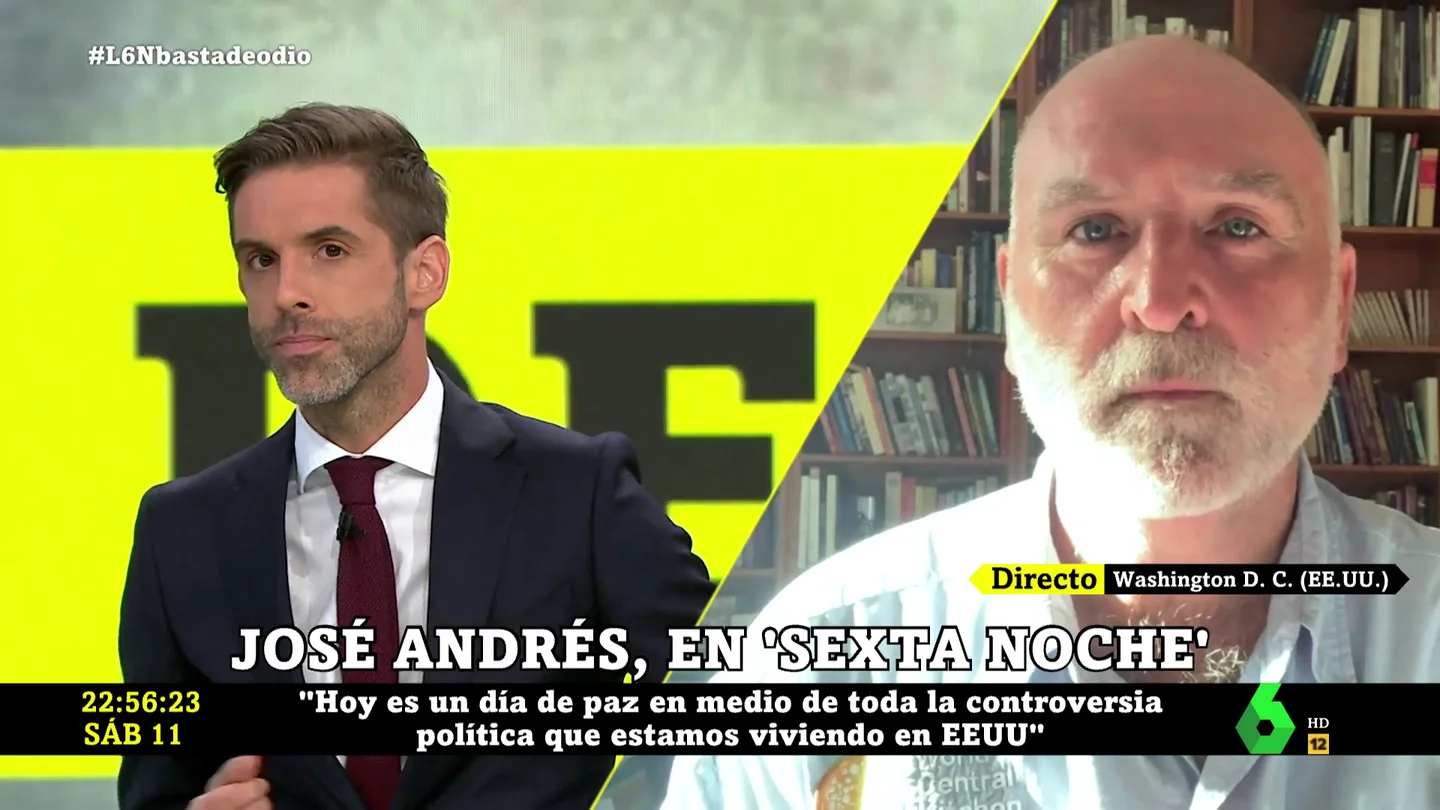 El chef José Andrés manda un tajante mensaje a los políticos: "Necesitamos líderes que saquen lo mejor de la gente, no lo peor" El chef José Andrés manda un tajante mensaje a los políticos: "Necesitamos líderes que saquen lo mejor de la gente, no lo peor"