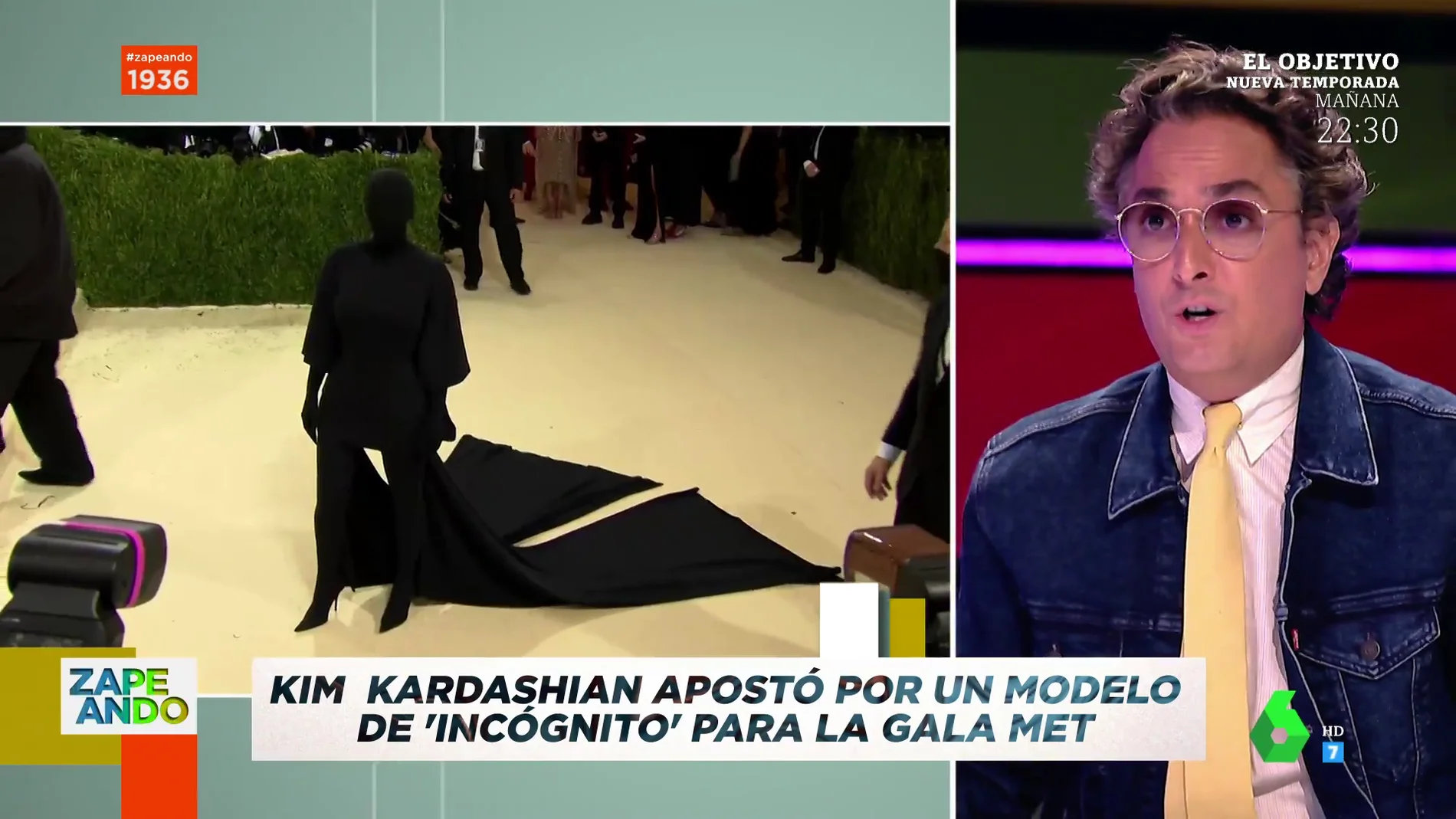 La reacción de Josie al ver el potente look de incógnito de Kim Kardashian en la Gala MET: "¿Va de gota de petróleo?"