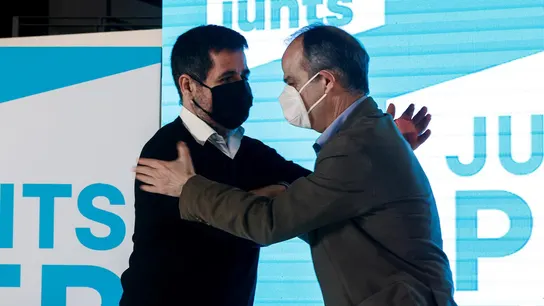 Jordi Sànchez junto a Jordi Turull Jordi Sànchez junto a Jordi Turull