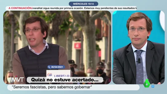 Almeida reconoce que no estuvo "acertado" al decir en un mitin "seremos fascistas, pero sabemos gobernar" Almeida reconoce que no estuvo "acertado" al decir en un mitin "seremos fascistas, pero sabemos gobernar"