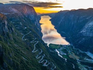 Carretera de infarto en Noruega
