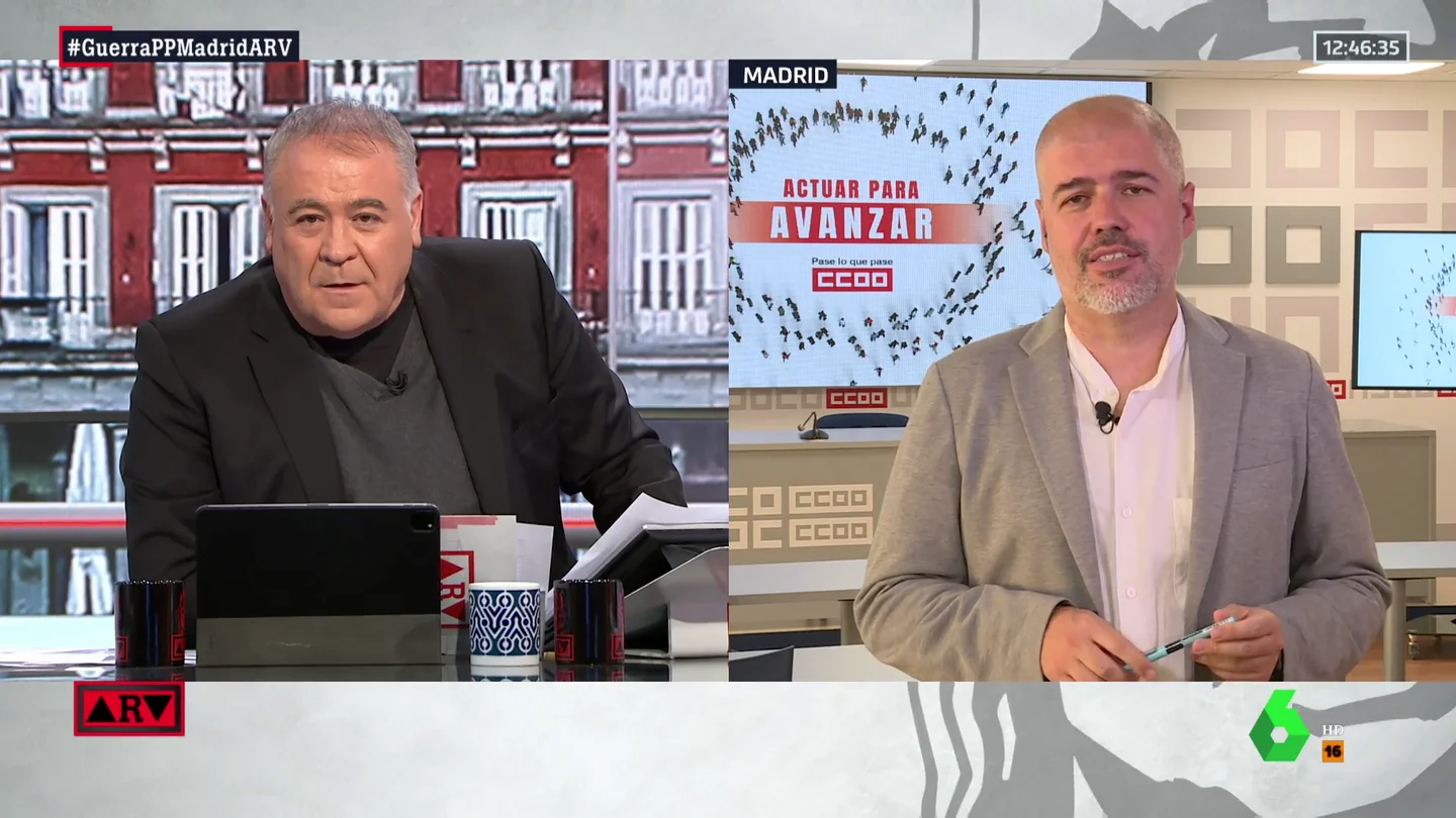 Unai Sordo (CCOO) en Al Rojo Vivo Unai Sordo (CCOO) en Al Rojo Vivo