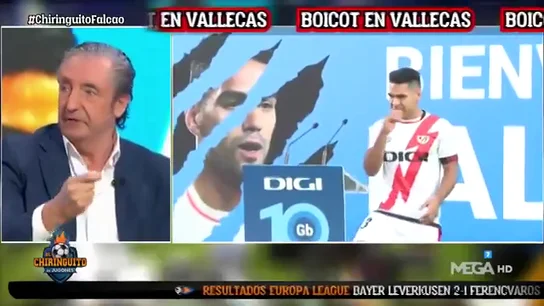 Josep Pedrerol, dolido en 'El Chiringuito' por lo sucedido con Falcao: "Queda como que Vallecas boicotea su presentación" Josep Pedrerol, dolido en 'El Chiringuito' por lo sucedido con Falcao: "Queda como que Vallecas boicotea su presentación"