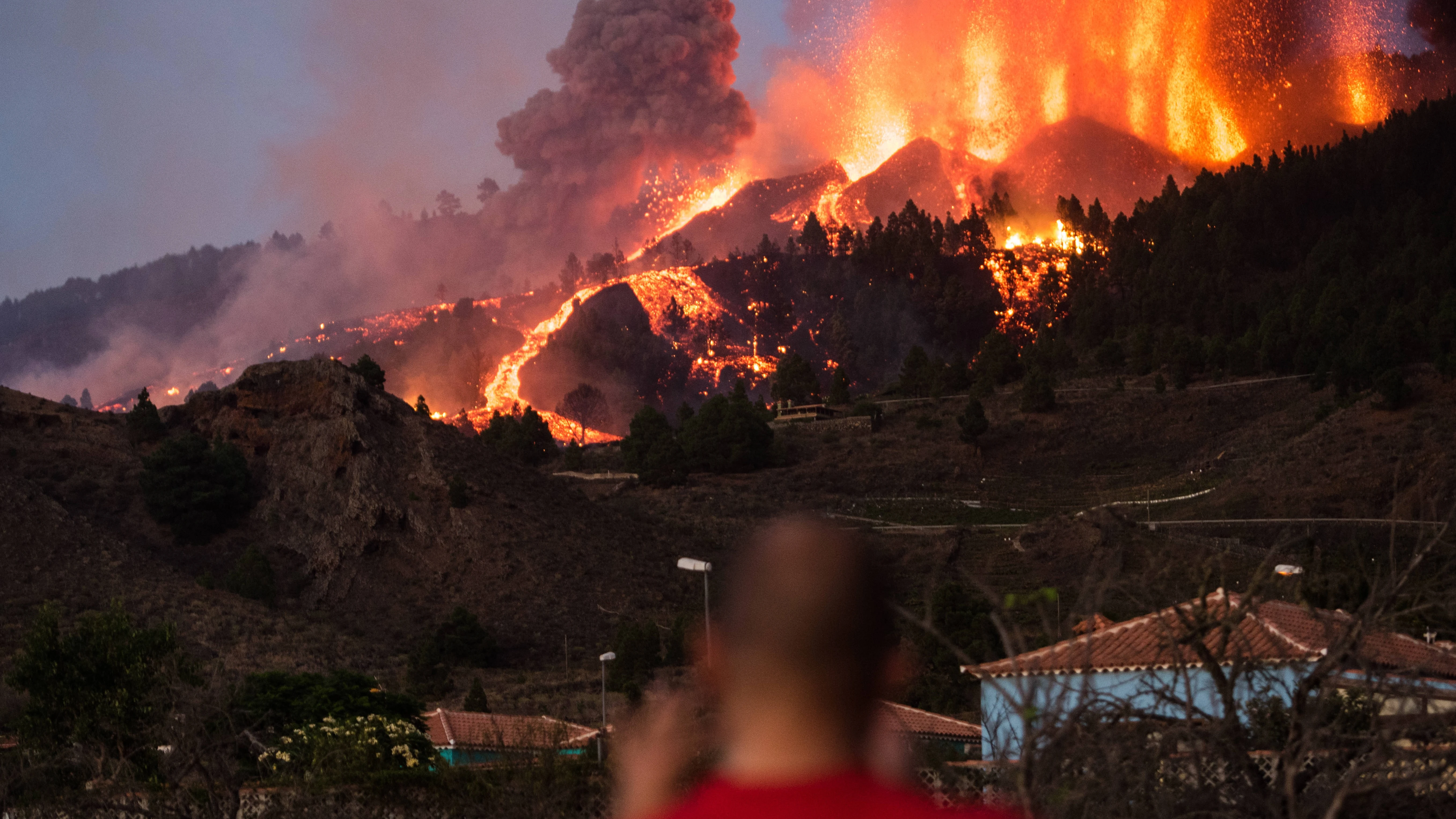 Erupción del volcán Cumbre Vieja en la isla canaria de La Palma