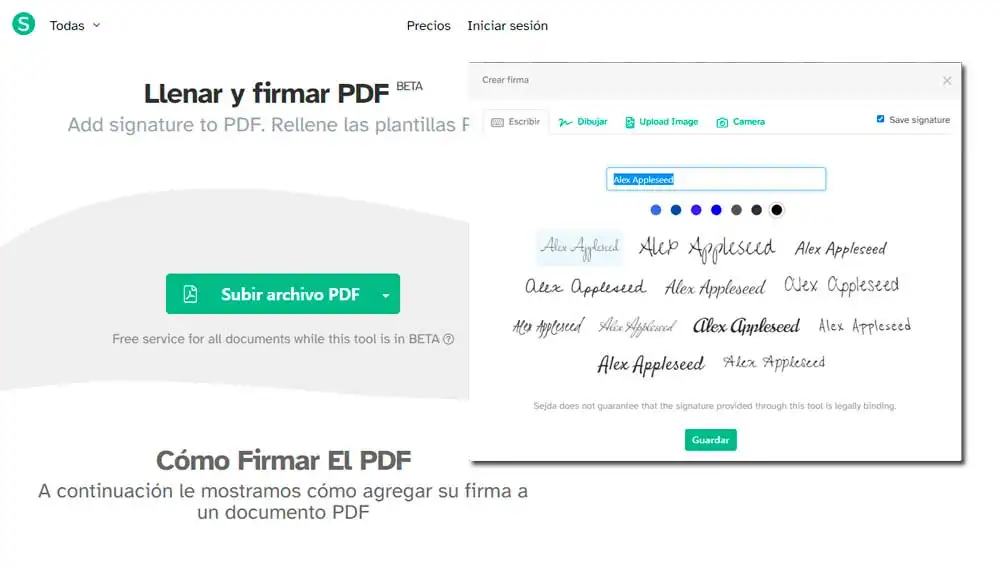 Añade tu firma a un PDF