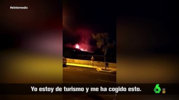 La reacción viral de una vecina de La Palma al intentar animar a una turista tras la erupción del volcán: "¡Mira, unas vacaciones diferentes!"