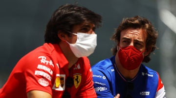 Carlos Sainz y Fernando Alonso