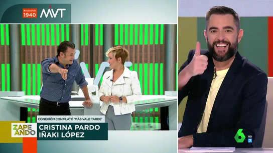Iñaki López se acuerda de Jordi Évole para piropear a Dani Mateo en pleno directo Iñaki López se acuerda de Jordi Évole para piropear a Dani Mateo en pleno directo