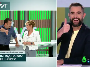 Iñaki López se acuerda de Jordi Évole para piropear a Dani Mateo en pleno directo