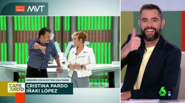 Iñaki López se acuerda de Jordi Évole para piropear a Dani Mateo en pleno directo