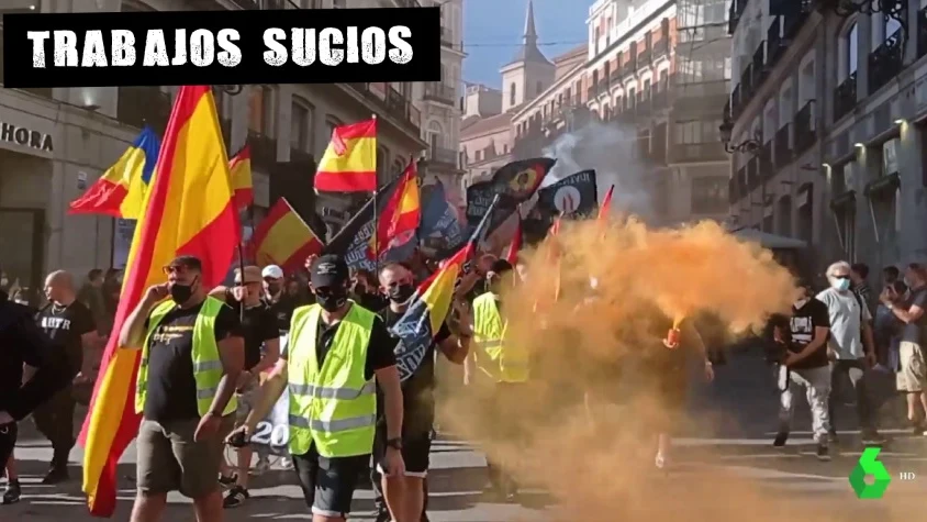 La manifestación neonazi celebrada el pasado sábado en el barrio de Chueca